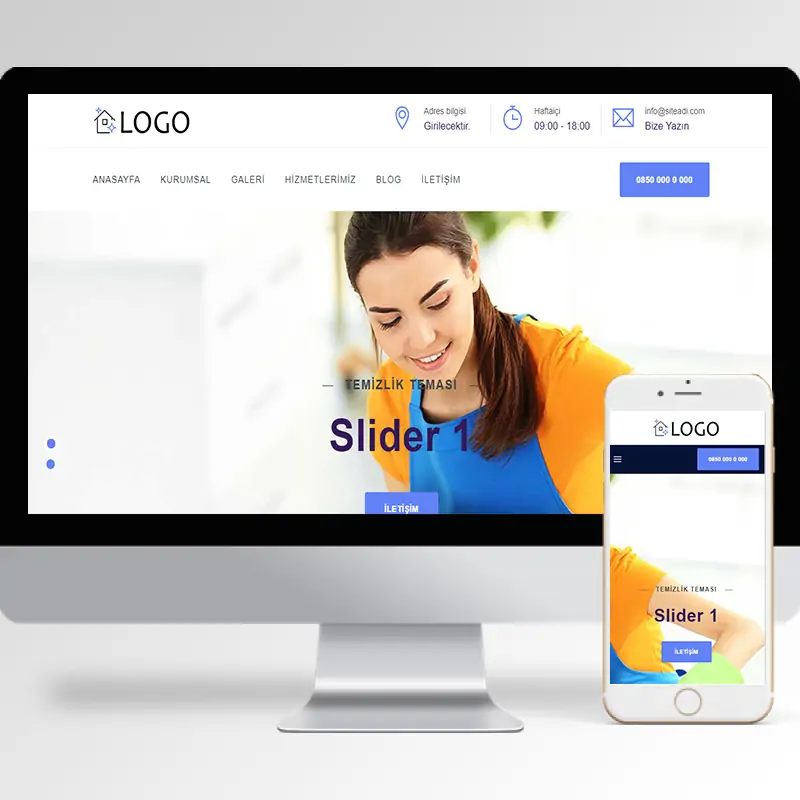 Temizlik Şirketi Hazır Web Sitesi Yazılımı 3
