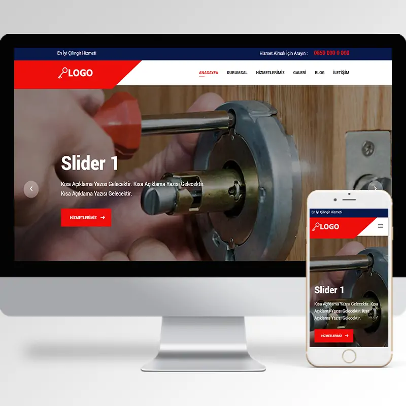 Çilingir Hazır Web Sitesi Yazılımı 2
