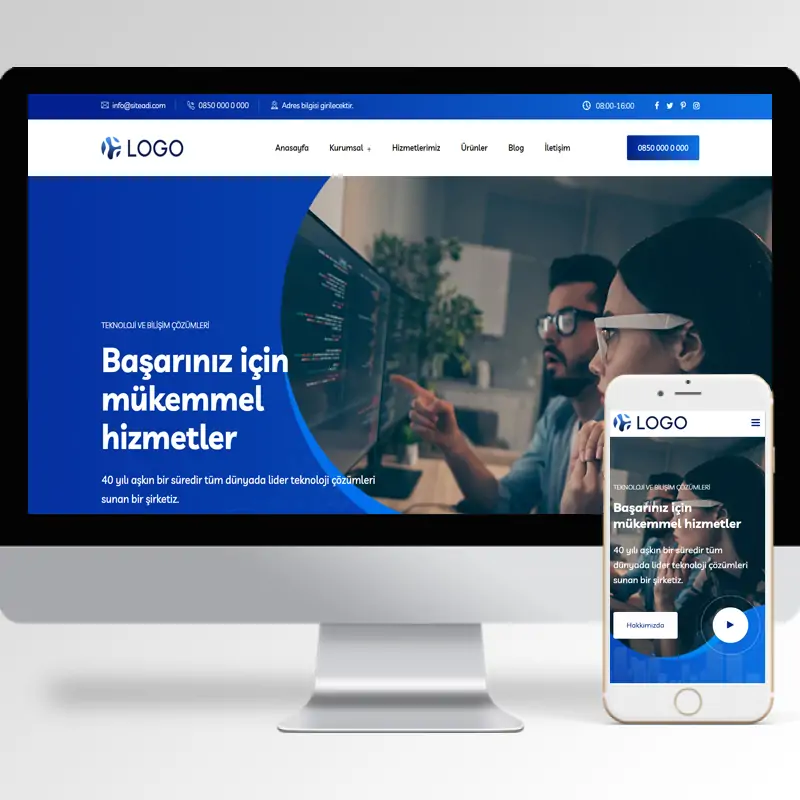 Kurumsal Firma Hazır Web Sitesi Yazılımı 67