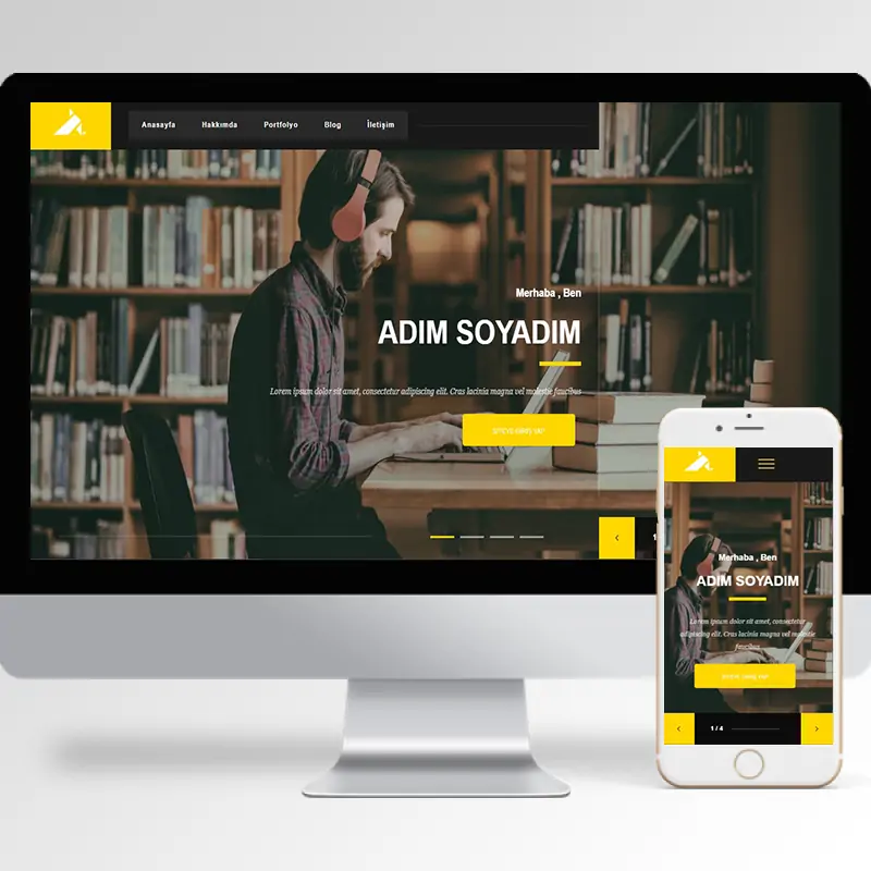 Kişisel Portfolyo Hazır Web Sitesi Yazılımı 15