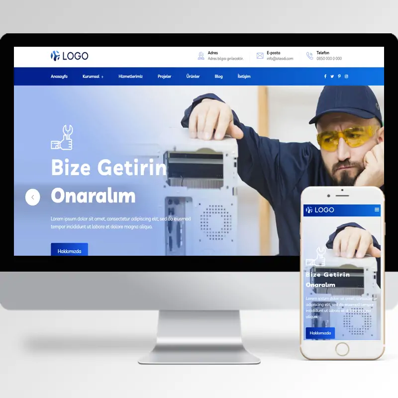 Elektronik Tamir Hazır Web Sitesi Yazılımı 3