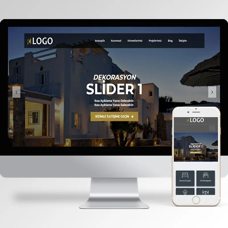 Dekorasyon Hazır Web Sitesi Yazılımı 3