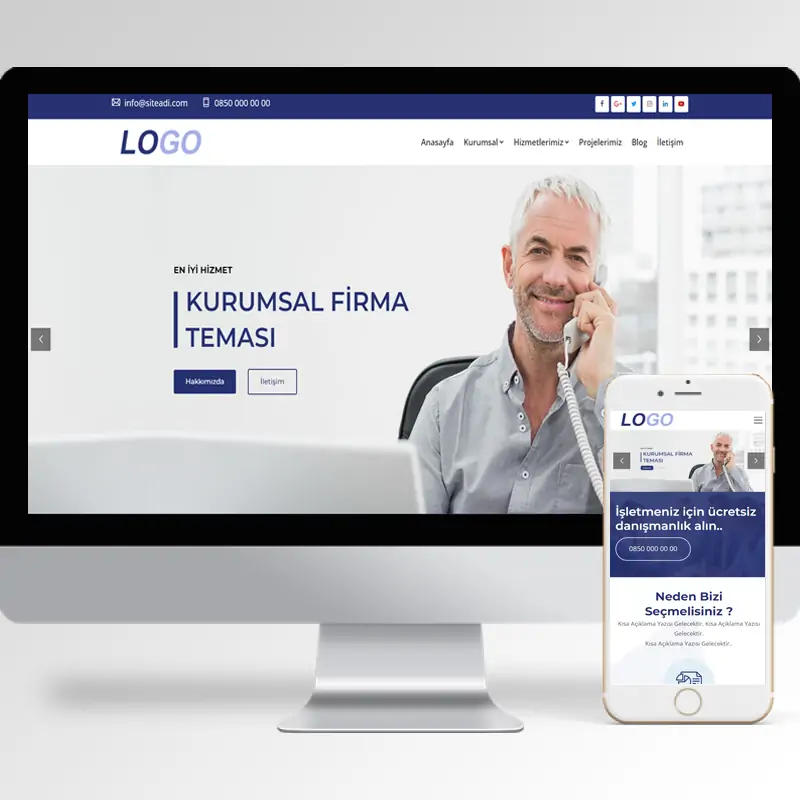 Kurumsal Firma Hazır Web Sitesi Yazılımı 89